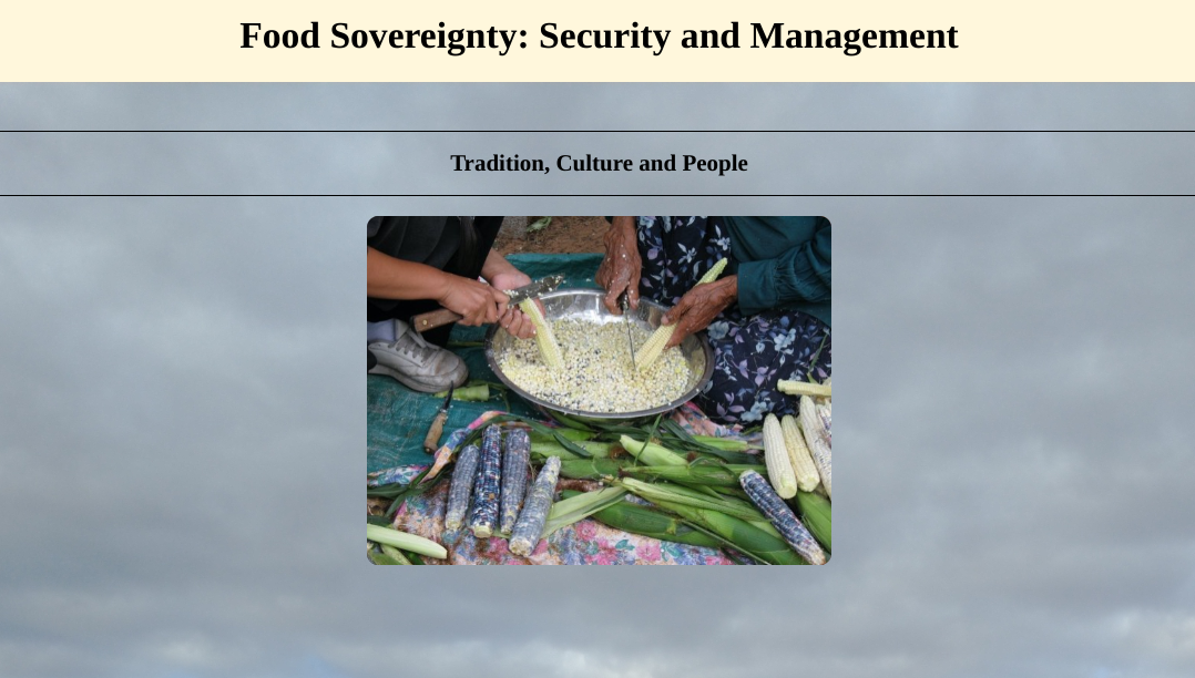 Food Sovereignty